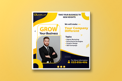 Grow Your Business | Post Design ads ads design ads post design design post designer designing facebook ads facebook post freelance designer graphic design graphic designer grow your business instagram ads instagram post post post design post designer posts social media post