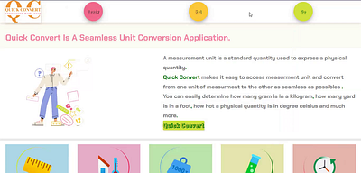 Quick Convert ui we web animation web design web development