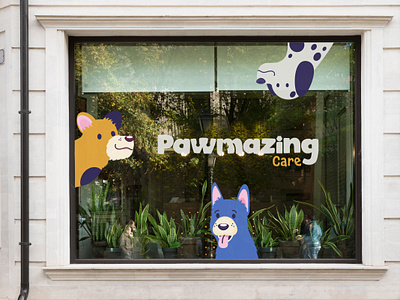 Pawmazing Care branding graphic design logo