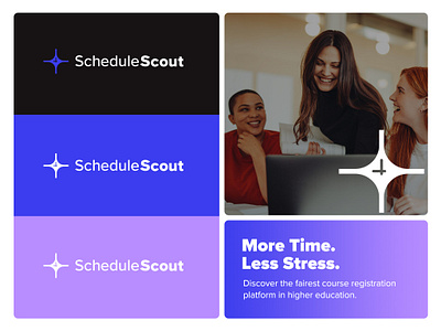 Schedule Scout brand identity branding icon identity logo logotype mark saas university