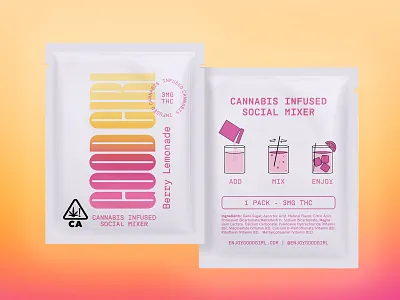Cannabis Infused Social Mixer branding cannabis design drink fruity gummies thc weed