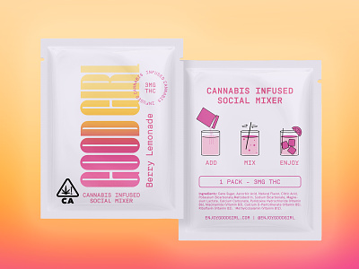 Cannabis Infused Social Mixer branding cannabis design drink fruity gummies thc weed