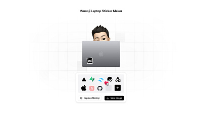 Memoji Laptop Sticker Maker