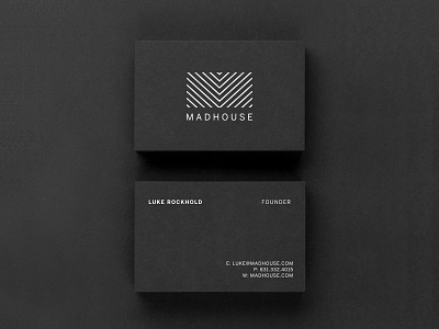 Madhouse Branding / Business Card branding business card clean design logo minimal pattern wellness