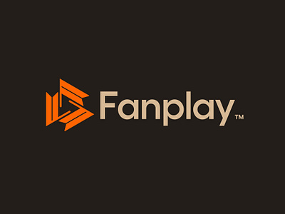 Fanplay brand branding celebration fan fans flag flags infinity logo loop loyalty network play sports symbol triangle