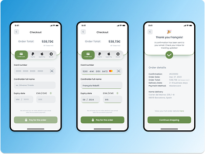 Credit Card Checkout app checkout dailyui design screen ui