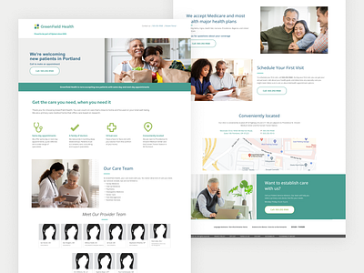 GreenField Health UI design branding design graphic design healthcare ui ux web web app