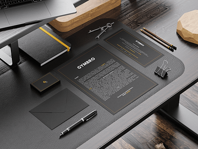 Stationery - GymBro app branding businesscard design dietetics fitness graphic design gym gymbro healthylife illustration letter logo mockup motion graphics sport stationery trainer typography ui
