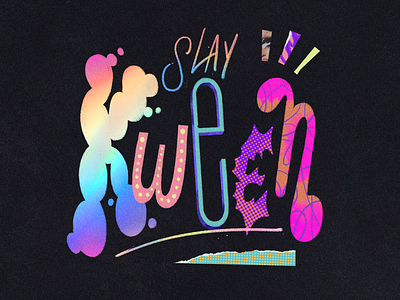 Slay Kween font gay kween lettering lgbtq pride queer slay type type design typography