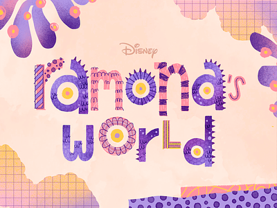 Ramona's World cartoon disneys font illustration lettering quote ramona ramonas world title design tv show type type design typography