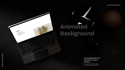 Animated Background iPad Mockup Template for PowerPoint 04 motion graphics