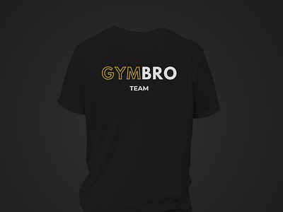 T-shirt - GymBro app brand identity branding design dietetics fitness graphic design gym gymbro illustration logo mockup shirt tshirt ui