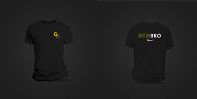 T-shirt - GymBro app brand identity branding design dietetics fitness graphic design gym gymbro illustration logo mockup shirt tshirt ui
