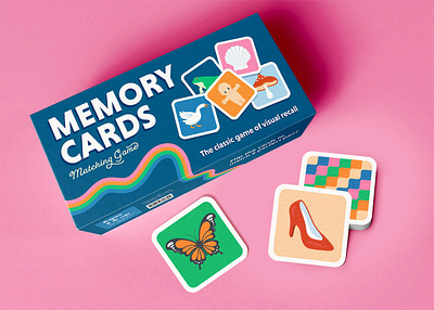 Memory Card Game childrens games graphic design illsutrator matching game memory cards vector