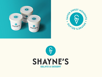 Shayne's Gelato & Dessert Logo Design branding graphic design logo