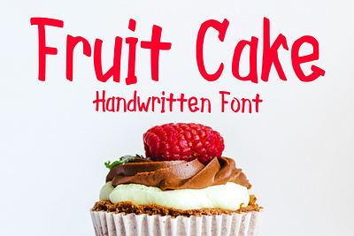 Fruit Cake Font cartoon comic design display font font font design graphic graphic design hand drawn font hand drawn type hand lettering handwritten headline lettering logotype text type design typeface typeface design typography