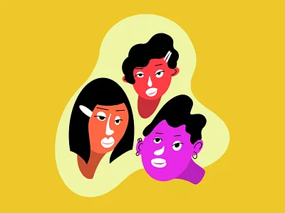 Profiles character characterdesign colour design digitalart illustration illustrator procreate vector