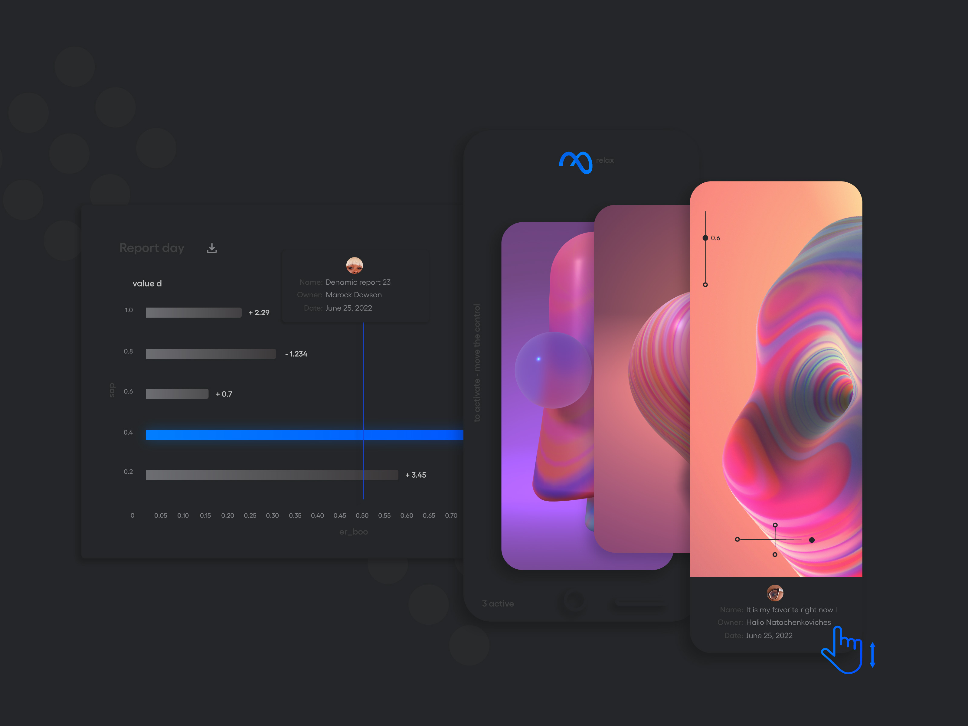 Relax reports. Mobile, Desktop mobile