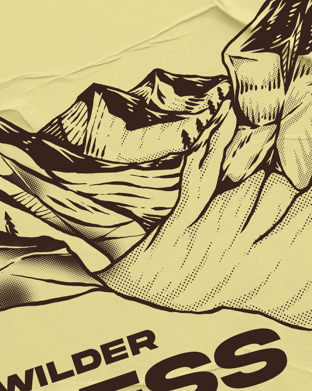 Wilderness apparel artwork branding campfire graphicdesign hiking illustration mountain nature outdoor tshirt wild