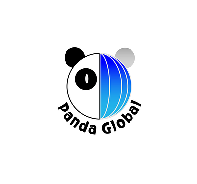 Day 3/50 of #dailylogochallenge -- Panda global! branding daily logo challenge design flat graphic design illustration logo modern simple ui vector