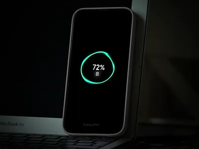 A Case Study on Animation Effects of Mobile Phone Charging animation animation design data motion graphics ui ux