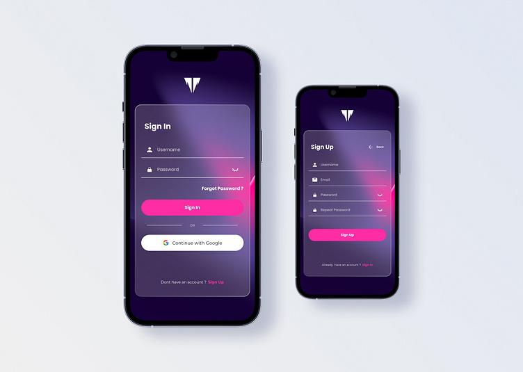 Sign In UI Design Mobile App by Rama Supardan on Dribbble