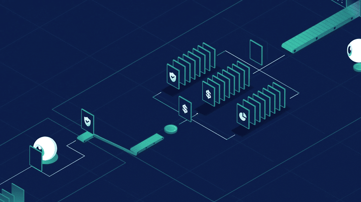 AI Document Processing ai animation animation data document eye isometric processing