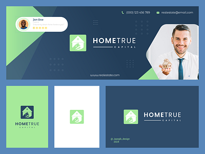 Home True Capital Logo Design branding building capital contractor costruction design graphic design home icon illustration logo realestat vector