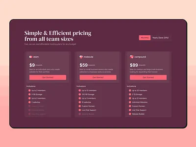 Web Elements - Comparison Pricing Table components design elements figma minimal plans and pricing pricing table ui ui ux web elements web ui
