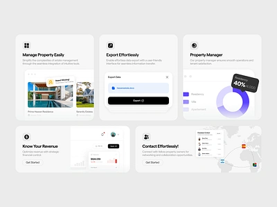 Bento - Management Property appartment bento clean customer data design export house owner property real estate rent rental resident revenue tenant ui uiux ux villa