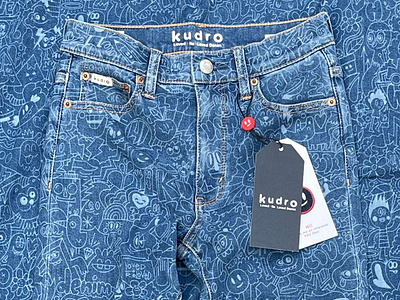 Kudro Kids Apparel apparel branding denim doodle art fashion jeans kids clothing kids fashion kudro kids style wotto