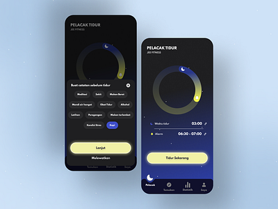 Homepage - Sleep Tracker - Daily UI 026 branding casestudy design mobile mobileapp mobiledesign sleepapp sleeptracker ui uicase ux webapp webdesign website