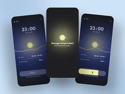 Sleep and wakeup process - Sleep Tracker - Daily UI 027 app design designui designux illustration landingpage mobileapp sleep tracker sleepapp uiux userexperiecne userinterface ux web website