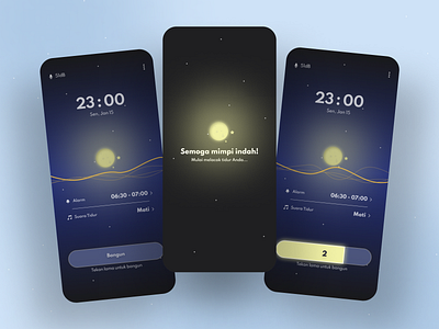 Sleep and wakeup process - Sleep Tracker - Daily UI 027 app design designui designux illustration landingpage mobileapp sleep tracker sleepapp uiux userexperiecne userinterface ux web website