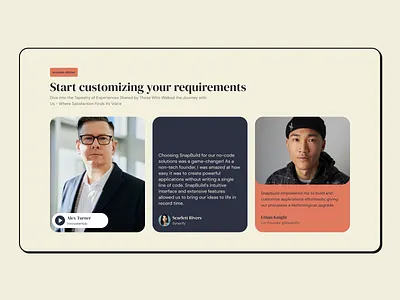 Web Elements - Client Spotlights Testimonials components feedbacks figma minimal testimonials ui uiux web components web elements web ui website