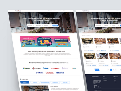 Wentink - Event Venue Boking animation design designer designeruiux dribbble landingpage portfolio uiux ux venuebooking webbooking webclean webdesign webevent webuiux