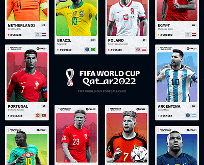 FIFA WORLD CUP QATAR 2022 x PANTONE | Football card animation graphic design motion graphics
