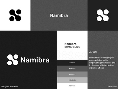 Brand Guide for Namibra brand identity branding graphic design logo visual design