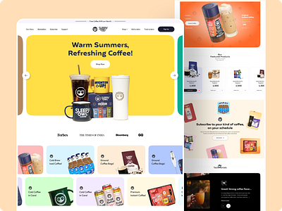Coffee Shop Website Revamp Idea branding design designer illustration logo ui ui ux uidesign uiux webdesign