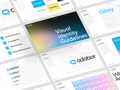 Adabor - Brand Guidelines brand brand guidelines branding design graphic design graphic standar manual guidelines logo logo design visual identity guidelines