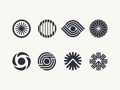 Logo Concepts - Optical Launch brand design brand identity branding circle eyes eyewear geometric identity design linear logo design minimal optical