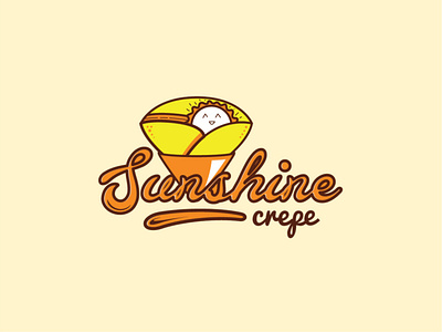 Sunshine Crepe Branding branding crepe design food graphic illustration logo menu name card packaging poster sunshine typography