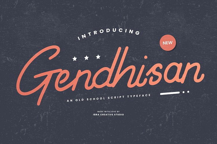 Gendhisan An Old School Script Typeface by Ibra Creative on Dribbble