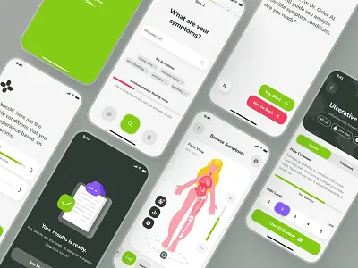 osler UI Kit: AI Telehealth & Telemedicine App | Symptom Checker ai chatbot app ai symptom checker app disease disease app doctor app green healthcare ai healthcare app medical app minimal patient app soft symptom checker telehealth app telemedicine app ui ui kit virtual ai assistant app virtual care virtual health assistant