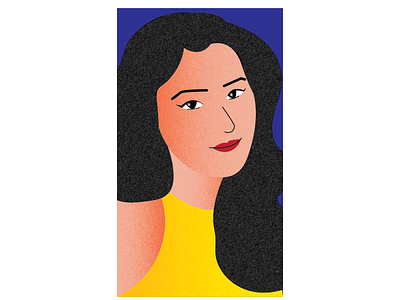 Portrait adobe illustrator character design digital illustration flat illustration flat style girl illustration girl portrait illustration portrait texture illustration vector illustration