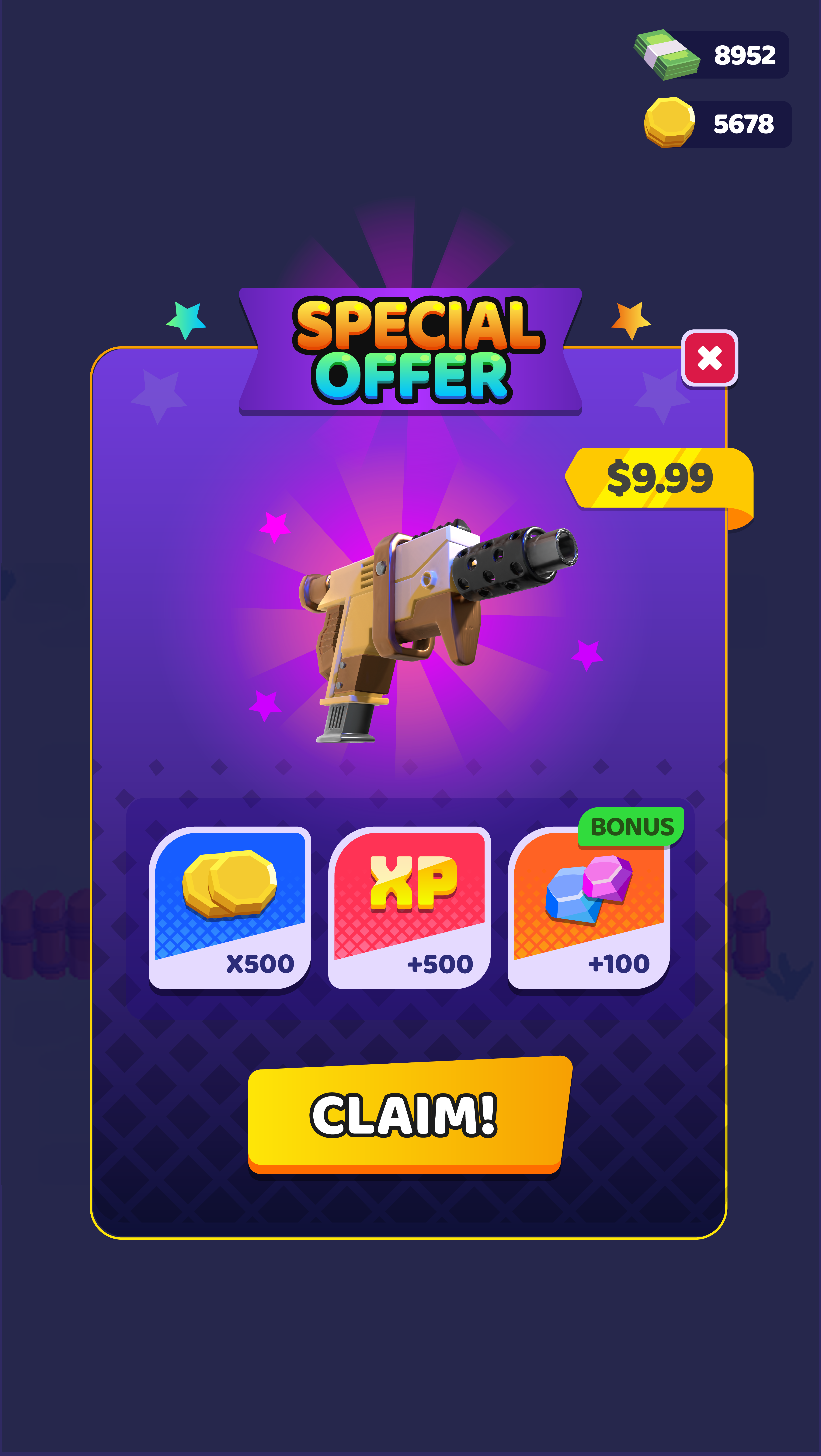 Special Offer Window branding casual game design game game art game design game logo game title game ui graphic design iap illustration logo special offer ui ui vector