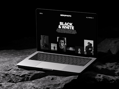 Bergphoto page gallery grayscale minimal page design photo photograph portfolio simple web design website