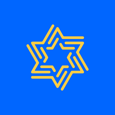 Hex Star Mark david hex hexagone israel line logo mark mono rotation star symmetry weight