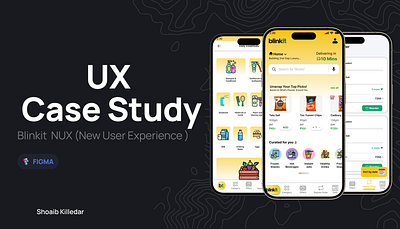 UX Case Study animation app blinkit casestudy design ecomercse ecommerce mobileui ui uiux