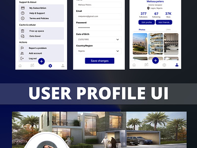 User Profile UI animation app design figma figma app figma apps figma kit figma mobile app figma ui kit mobile app design mobile ui apps ui ui designs ui kit ui ux uiux designing uiux figma kit user profile user profile design user profile ui